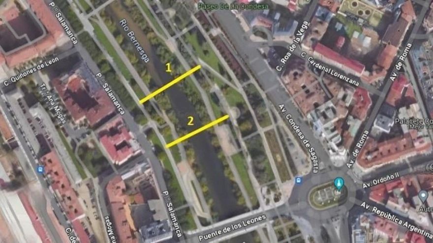 León da una nueva oportunidad para diseñar por 100.000 euros una pasarela para peatones y bicis en el río Bernesga