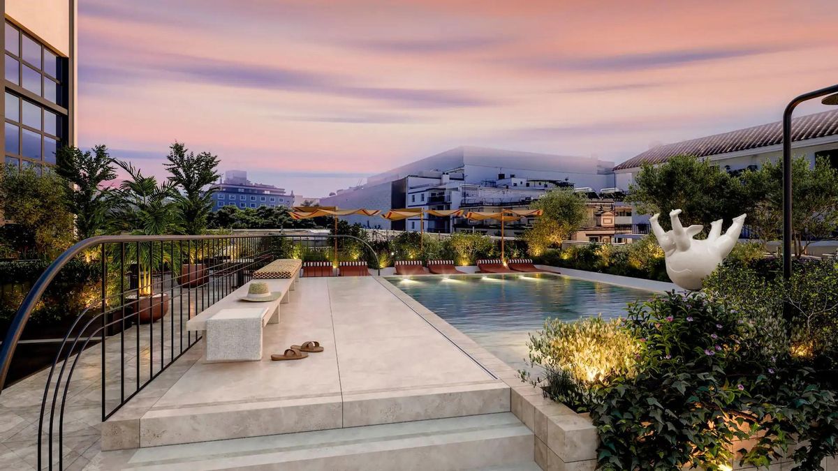 Recreación del hotel, que abrirá sus puertas en octubre.