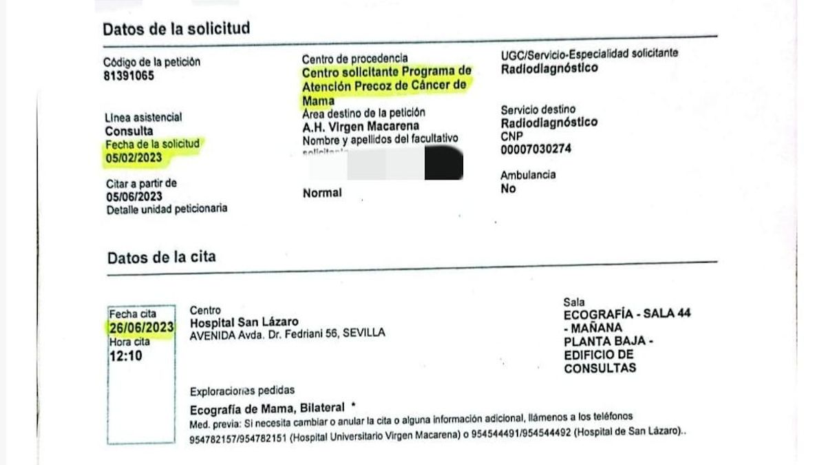 "Si no te llamamos, es que todo va bien": de la mamografía a la quimio por cáncer de mama en dos meses