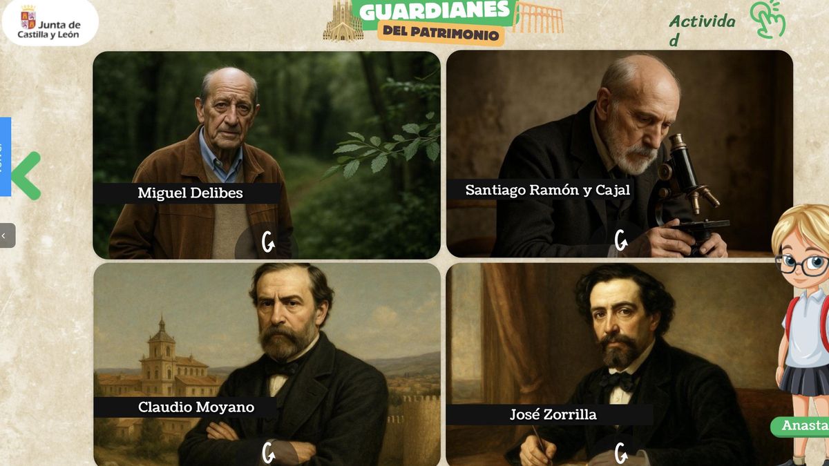 "Vallalodid", un falso Delibes y trajes regionales erróneos: un viaje con IA por Castilla y León en el portal educativo de la Junta