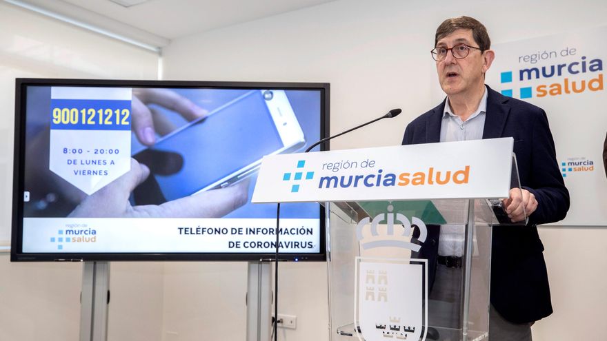 El consejero de salud de la comunidad de Murcia, Manuel villegas. EFE/Marcial Guillén/Archivo