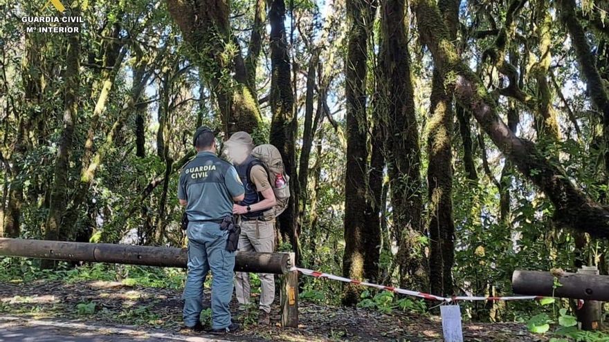 Dispositivo especial de la Guardia Civil con motivo de la borrasca Therese en Canarias.