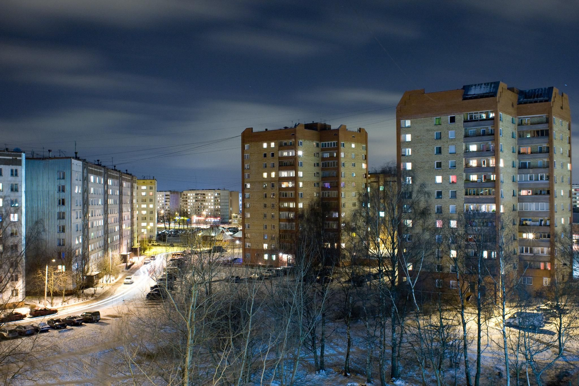 Bloques soviéticos en Pļavnieki.