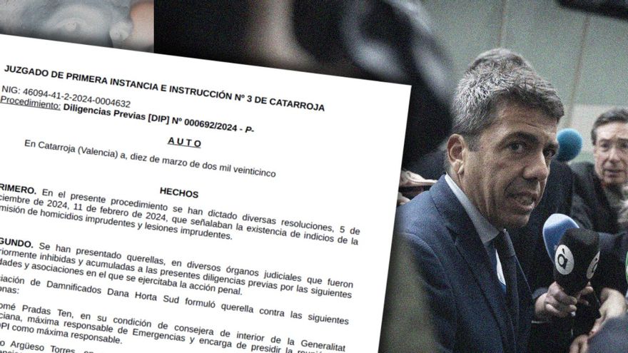 La jueza de la DANA destroza la versión de Mazón sobre la respuesta a la catástrofe y apuntala la "negligencia"