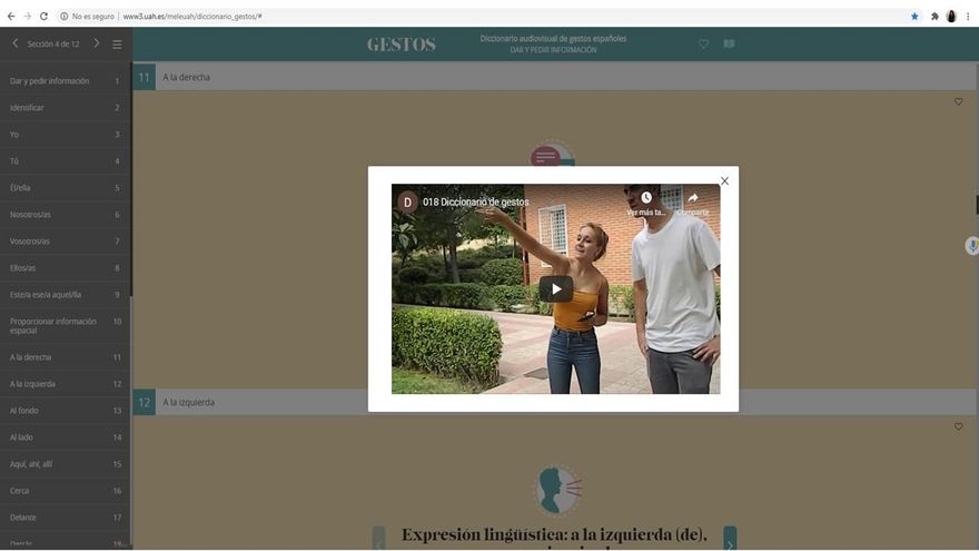 La UAH cuenta con el primer diccionario interactivo y audiovisual de gestos