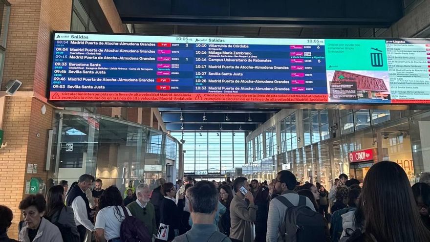 Suspendido el tráfico ferroviario en la estación de Córdoba tras accidente de alta velocidad en Toledo