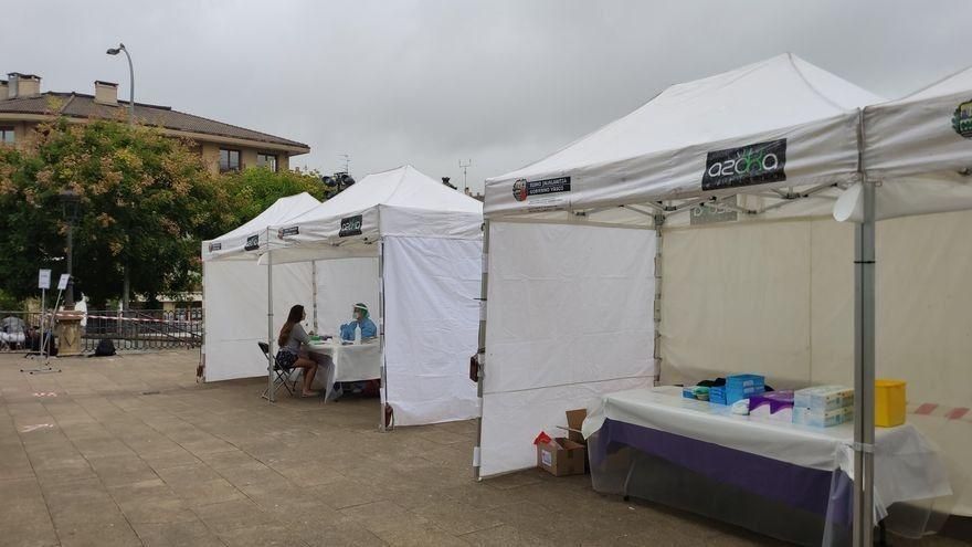 Carpas para PCR en Ordizia el 5 de julio de 2020