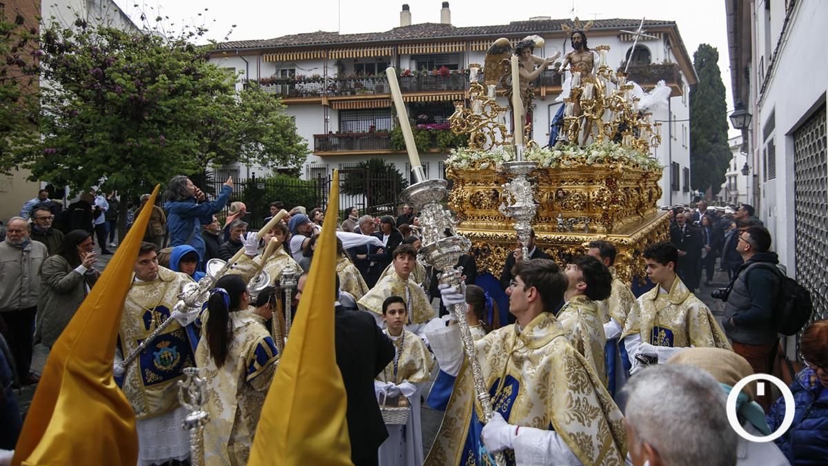 Salida procesional de la Hermandad del Resucitado, en 2025