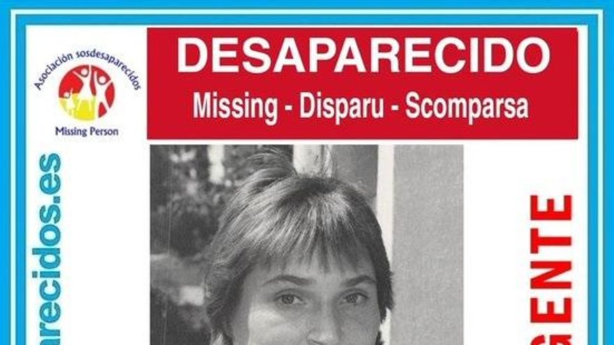 Cartel alertando de la desaparición de María Carmen Becerra Rodríguez