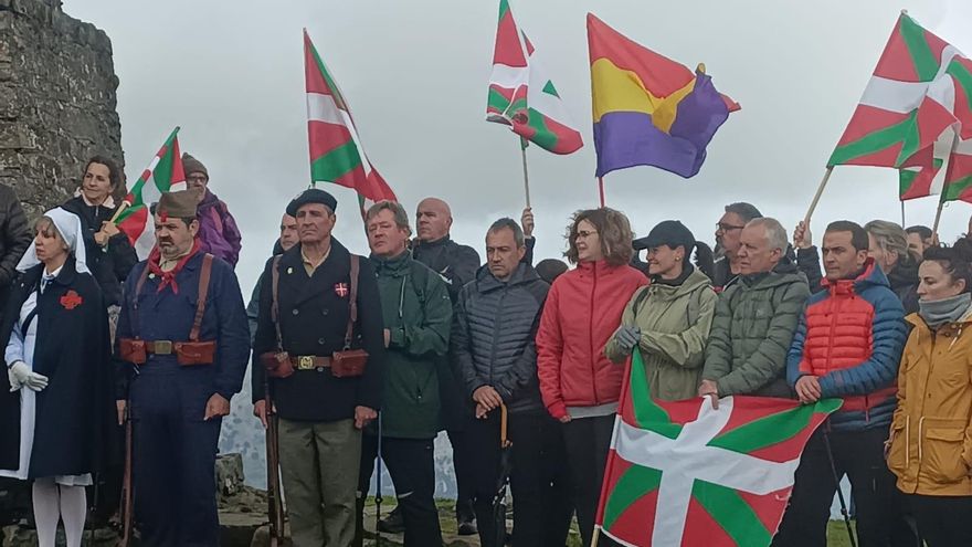 Euskadi y Asturias homenajean a los gudaris y milicianos desaparecidos en la batalla de Saibigain en 1937