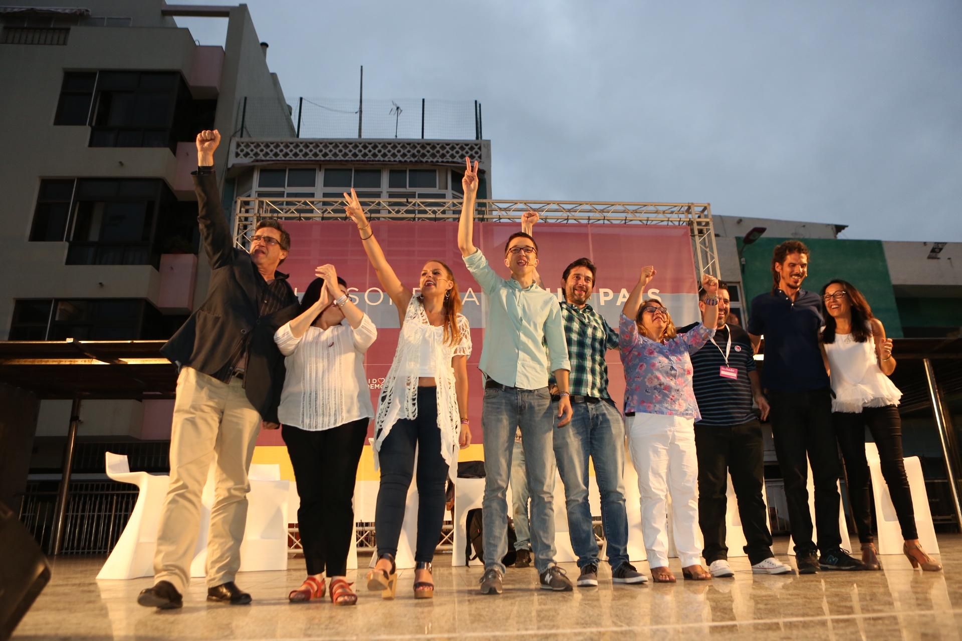 Mitin de Unidos Podemos en Las Palmas de Gran Canaria en junio de 2016