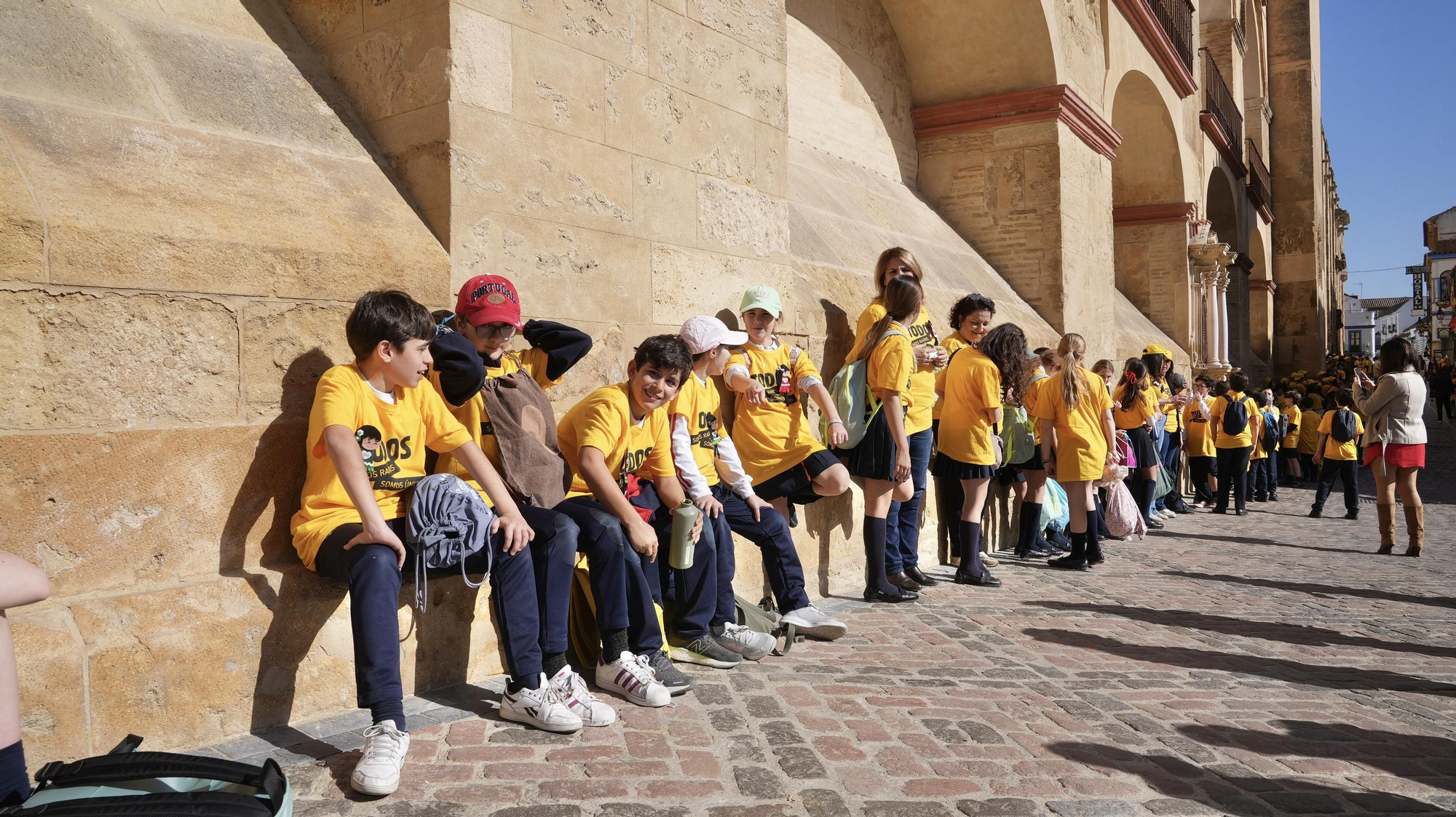 Córdoba abraza la Mezquita Catedral por las enfermedades raras