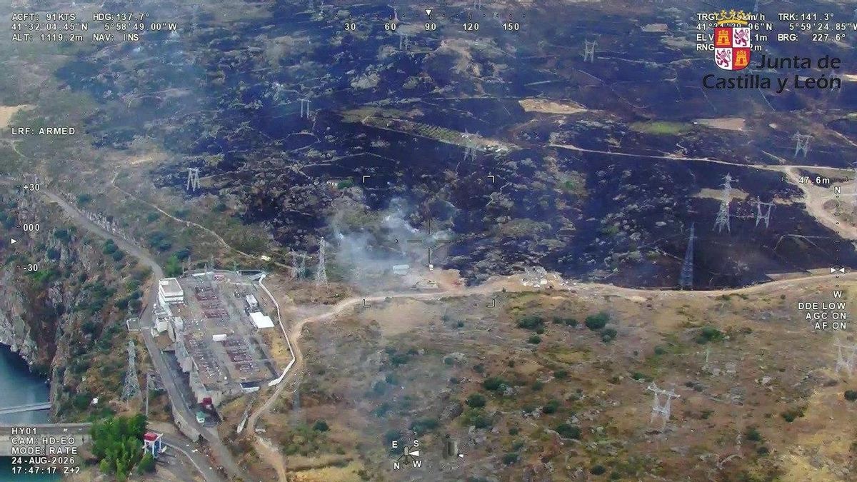 Estabilizado el incendio forestal de Arribes del Duero, que obligó a confinar Ricobayo, en Zamora