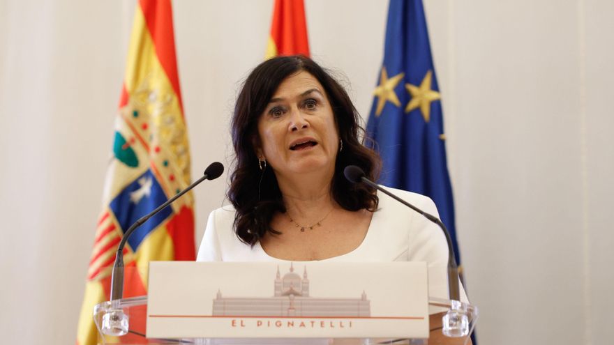 La secretaria general de CHA, Isabel Lasobras. EFE/ Javier Cebollada