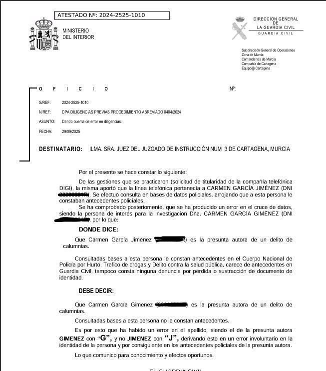 Documento de rectificación