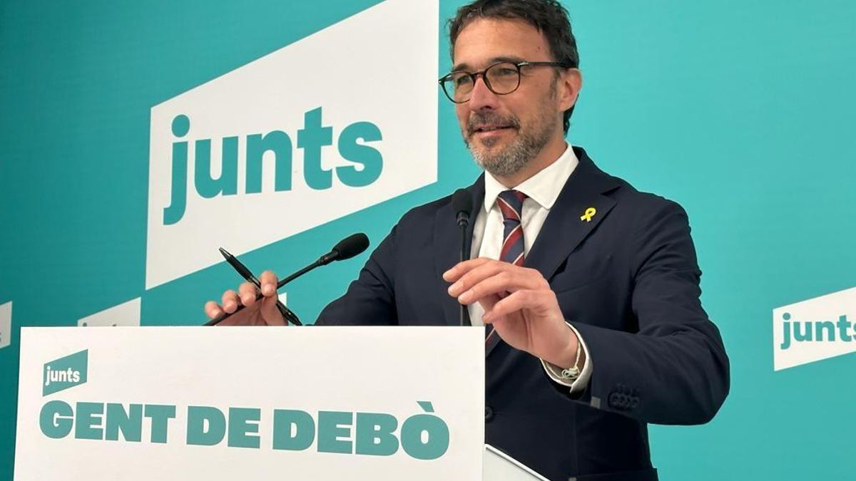 Archivo - El portavoz de Junts, Josep Rius.