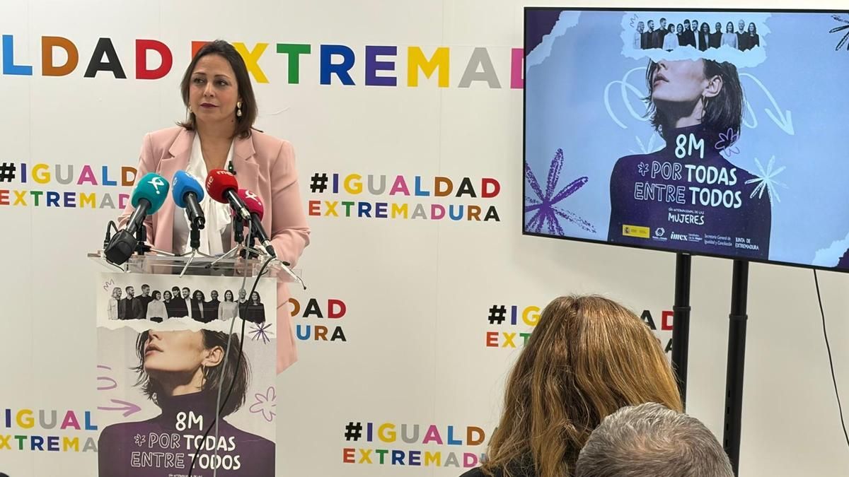 'Por todas, entre todos': la Junta de Extremadura apela a la unidad de hombres y mujeres por el 8M