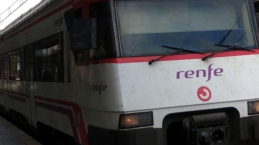 Tren de Renfe Cercanías en Madrid.