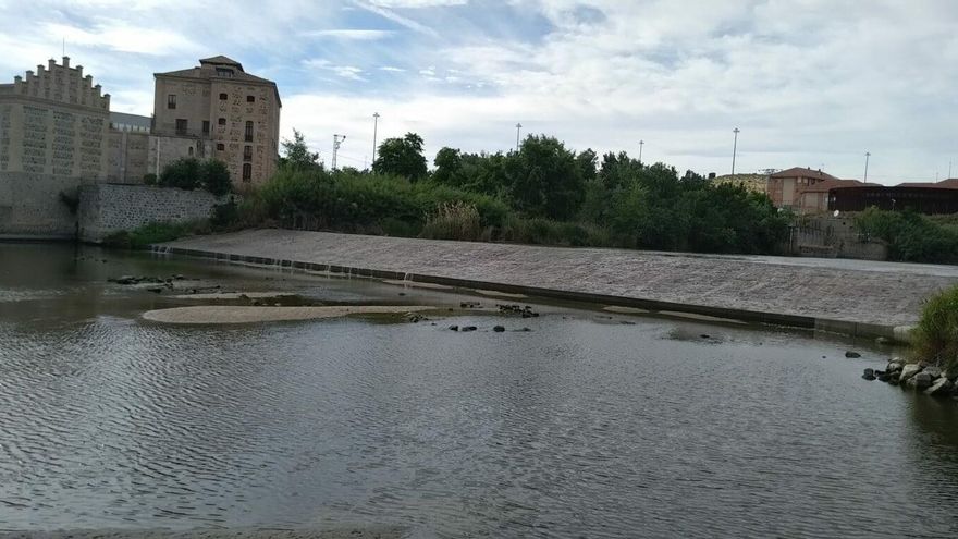 El río Tajo a su paso por Toledo el 9 de junio de 2022