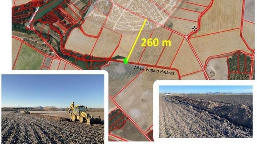 Una zanja de riego destruye parte del yacimiento prerromano de Pintia, en Valladolid