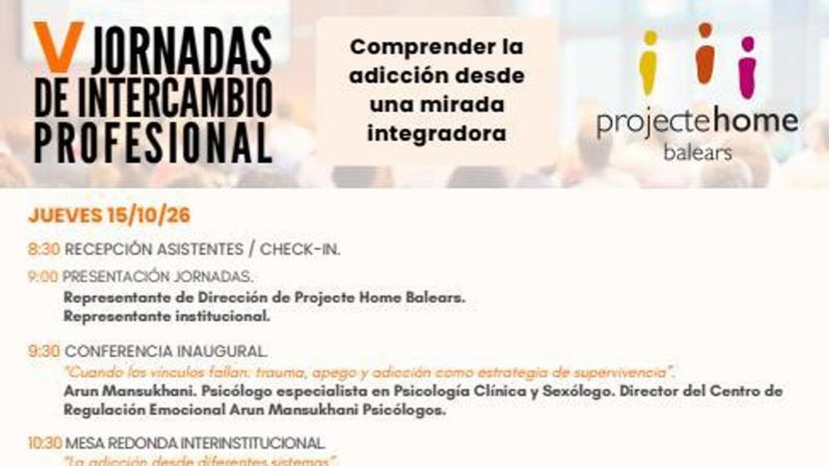 Proyecto Hombre reúne en Palma a expertos para hablar sobre salud mental, entornos digitales y nuevas adicciones