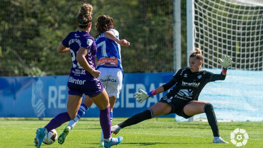 La UDG Tenerife sufre pero saca un punto en Zubieta