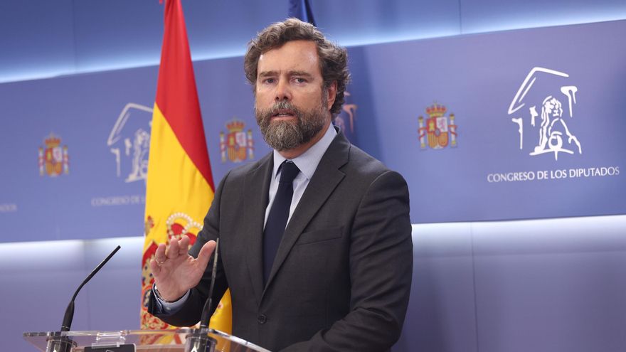 El portavoz del Grupo Parlamentario Vox, Iván Espinosa de los Monteros
