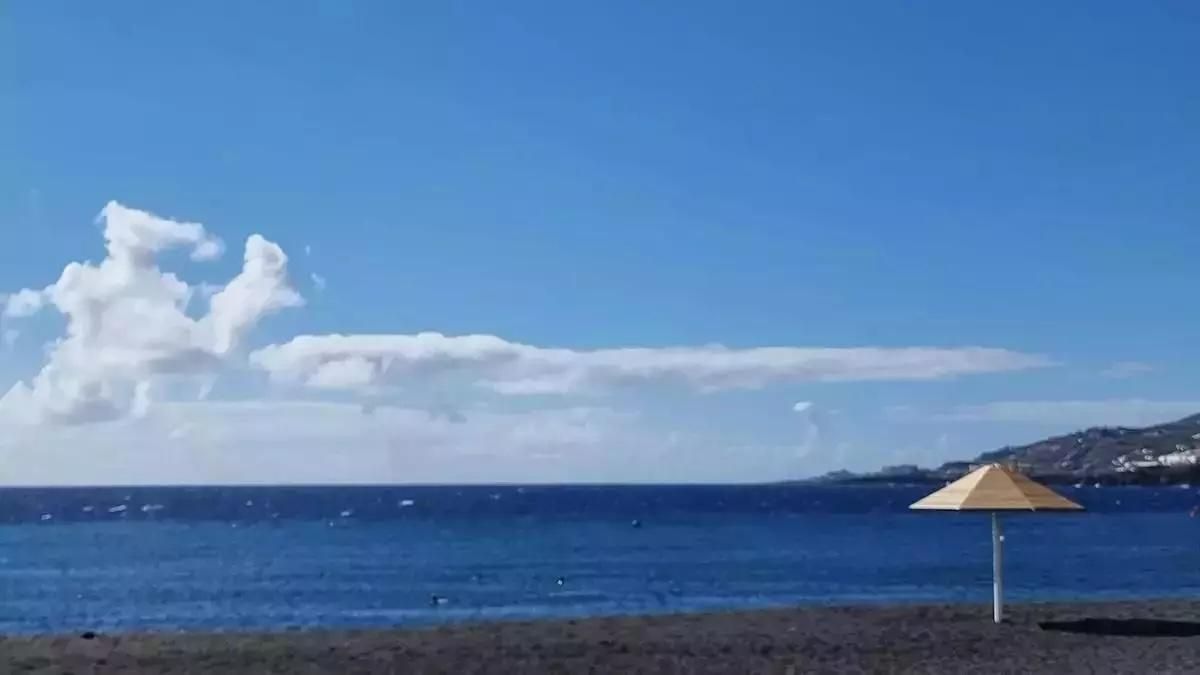 Poco nuboso  este miércoles en La Palma