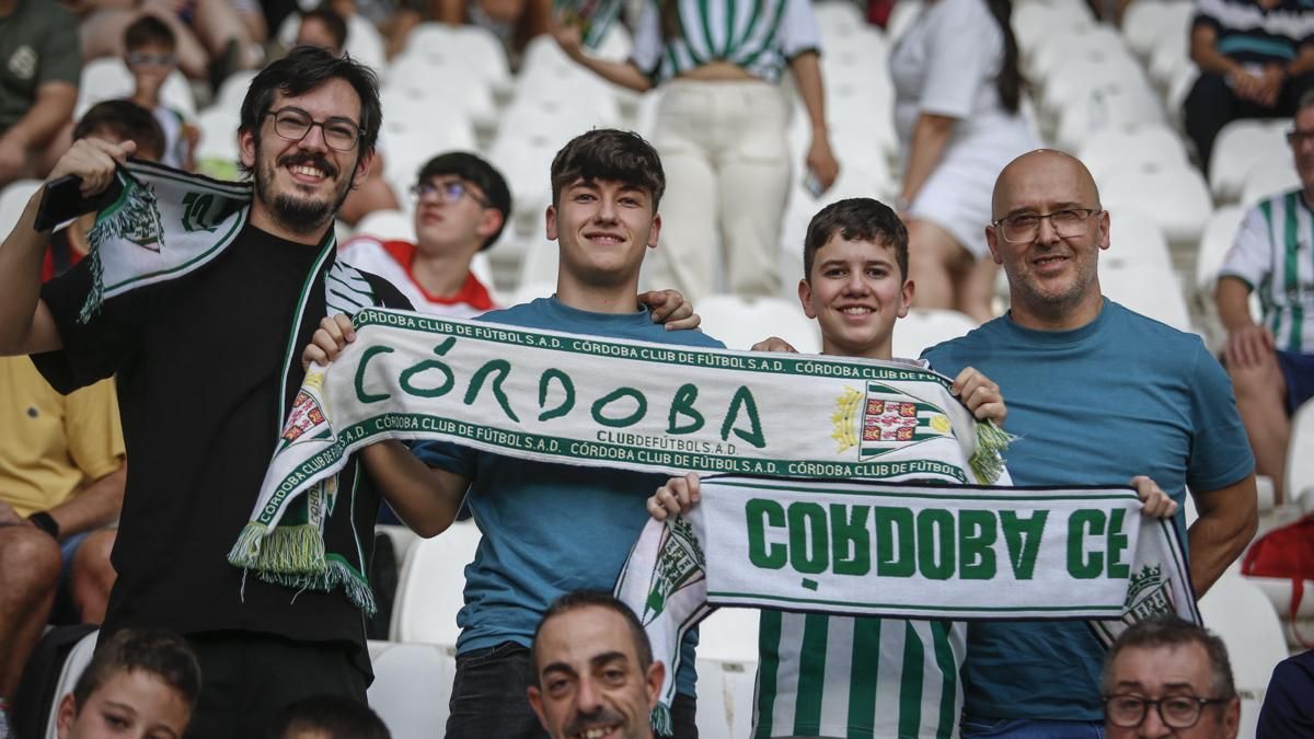 Grada Blanquiverde del Cordoba CF - Sevilla FC