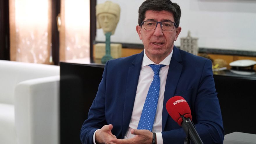 El vicepresidente de la Junta de Andalucía, Juan Marín, en una imagen de archivo.