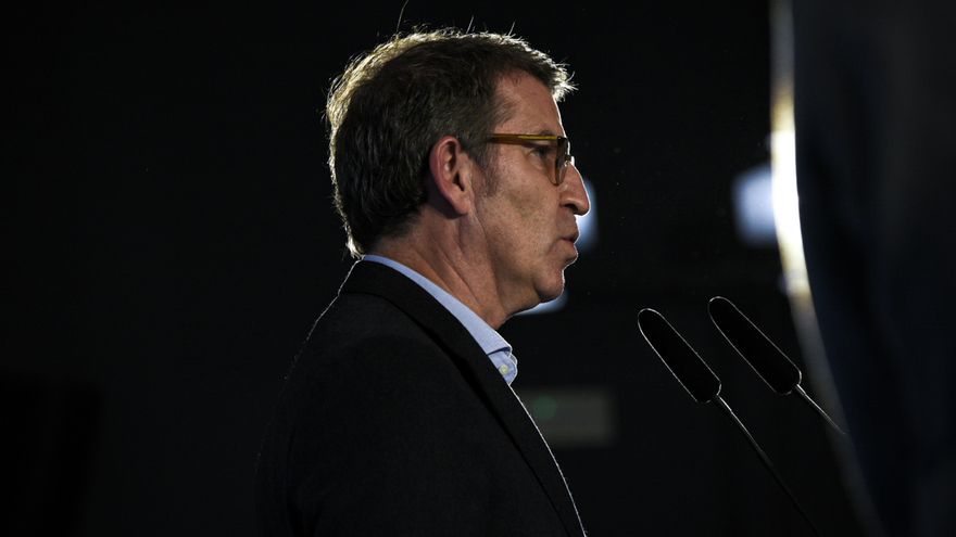 El presidente de la Xunta, y precandidato a la Presidencia del Partido Popular, Alberto Núñez Feijóo.