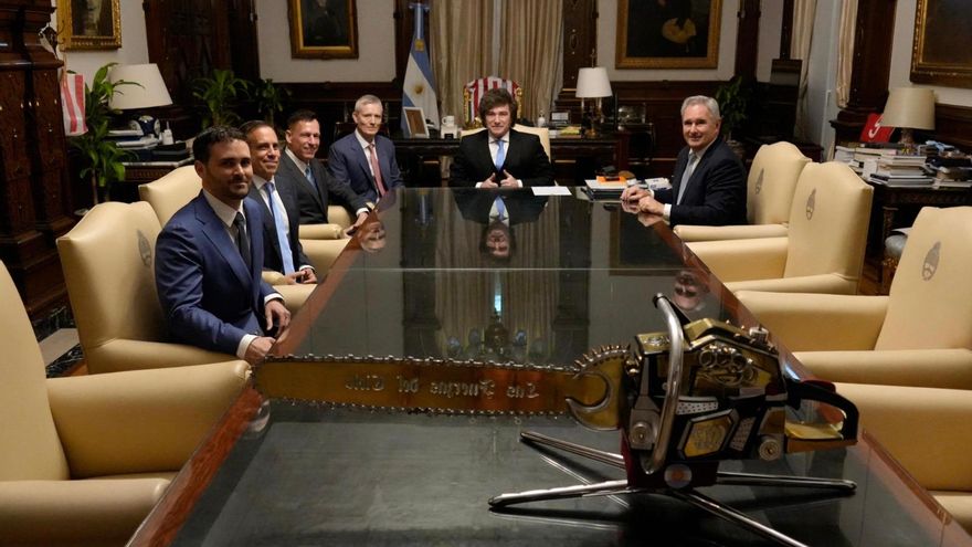 Milei recibió en la Casa Rosada al magnate tecnofascista Peter Thiel, CEO de Palantir