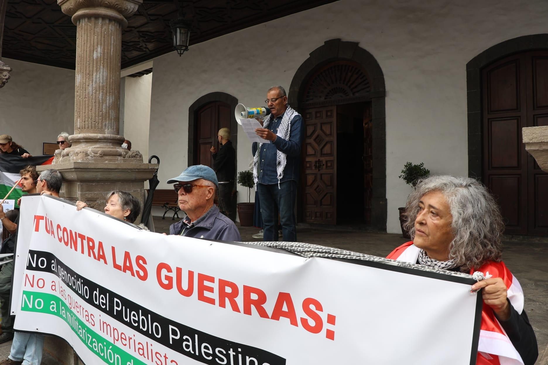 Manifestación en apoyo a Palestina en Santa Cruz de La Palma. JOSÉ AYUT