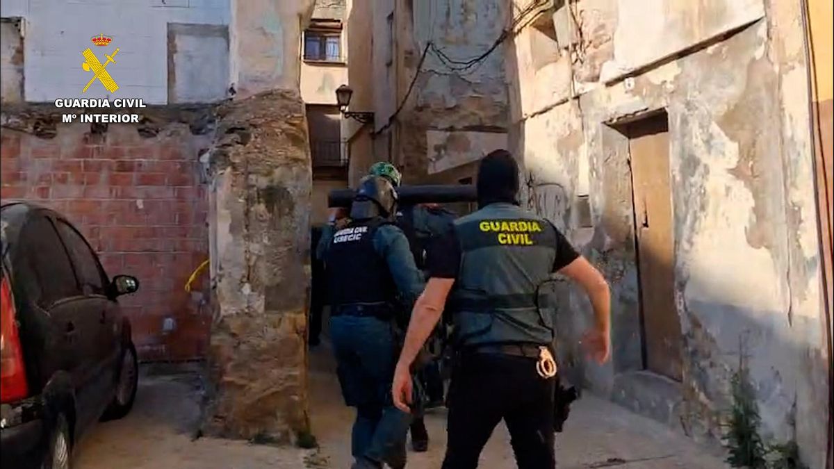 La Guardia Civil desarticula un grupo criminal dedicado al tráfico de drogas en el Bajo Aragón