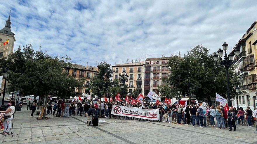 Movilización en Toledo contra el ERE de Caixabank