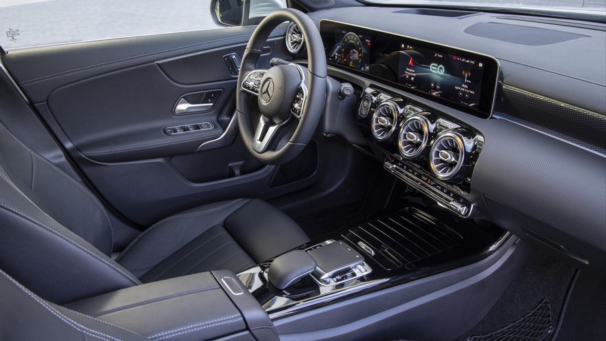 Habitáculo del Mercedes Clase A.