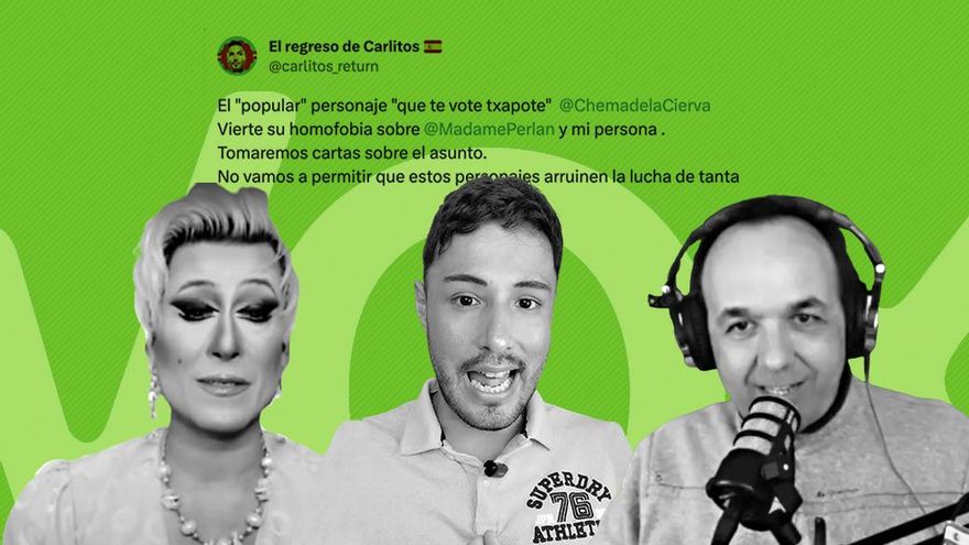 Guerra en las redes de la extrema derecha: el agitador de 'que te vote Txapote' contra los youtubers LGTBI referentes de Vox