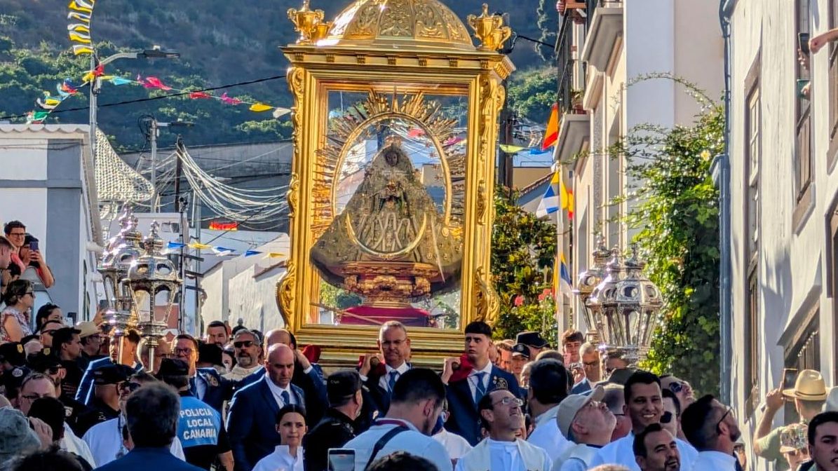 Imagen de archivo de la Bajada de la Virgen de Las Nieves 2025