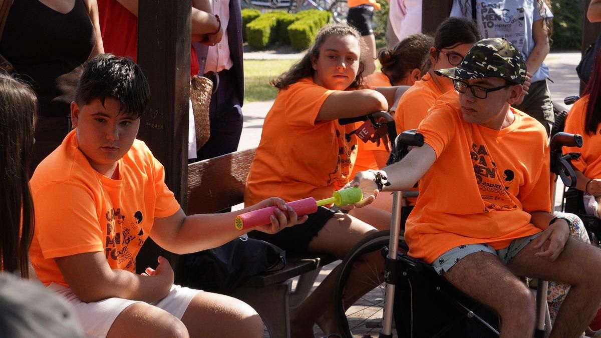Presentación del campamento de Aspaym en El Bosque de los Sueños en Cubillos del Sil.