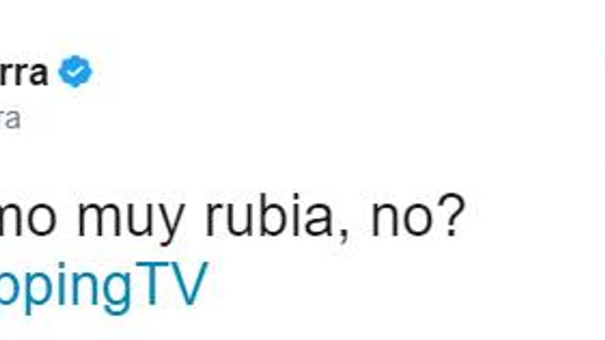 Tweet de Glòria Serra