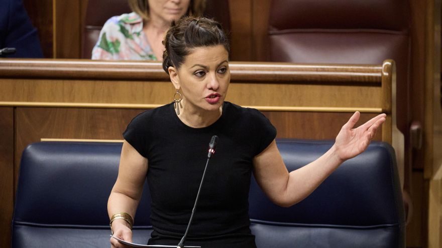 La ministra de Juventud e Infancia, Sira Rego, durante un pleno en el Congreso de los Diputados, a 25 de junio de 2025, en Madrid (España).