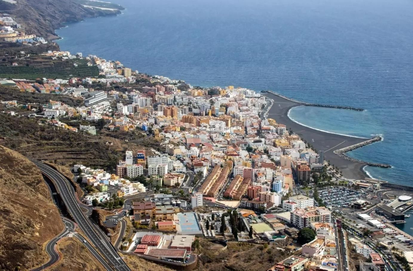 Panorámica de Santa Cruz de La Palma.