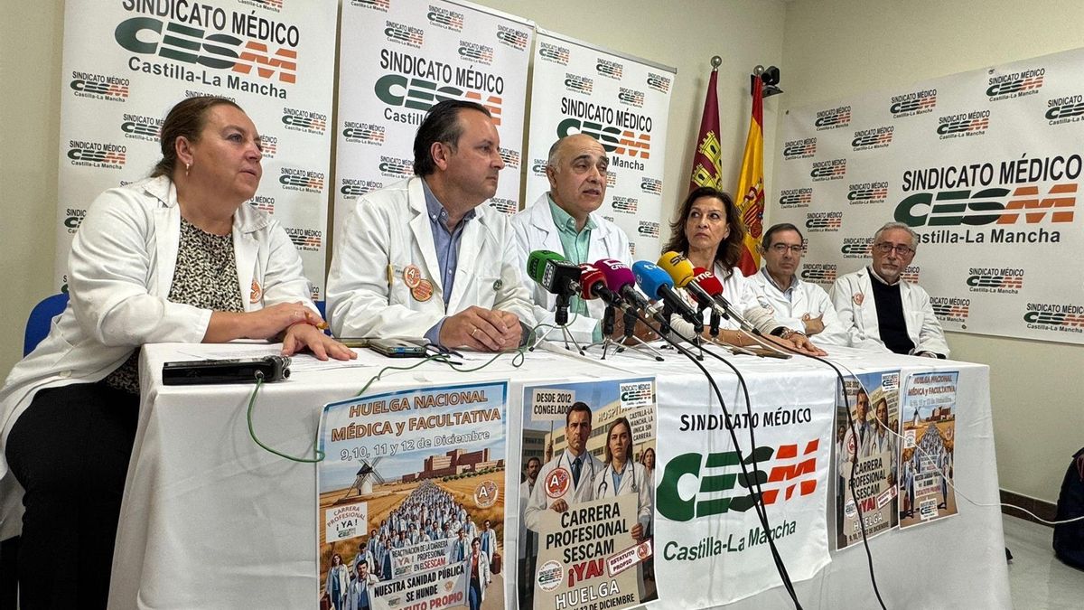 Huelga de médicos de Castilla-La Mancha durante cuatro días de diciembre para exigir la carrera profesional
