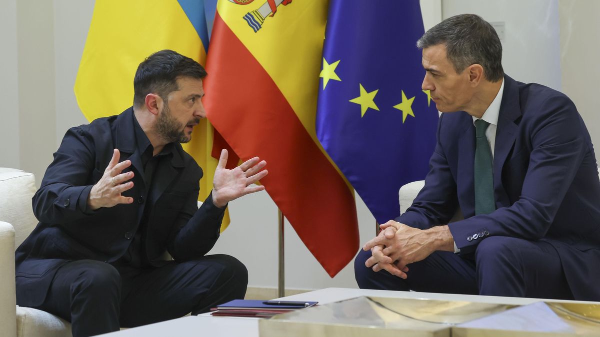 Sánchez anuncia nuevas ayudas a Ucrania por valor de 202 millones de euros tras reunirse con Zelenski