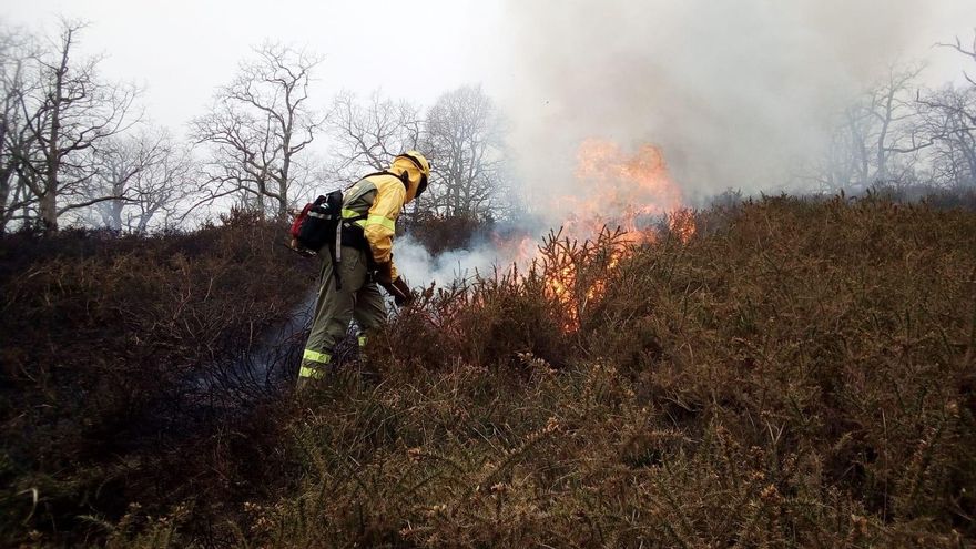 Radiografía de los incendios forestales en Cantabria: 800 fuegos al año, 412 efectivos para apagarlos y un 99% de casos provocados