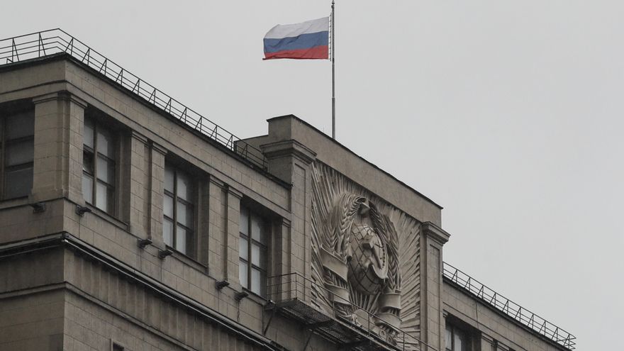 El presidente ruso, Vladímir Putin, durante la ceremonia de firma de la anexión a su país de cuatro regiones ucranianas, el 30 de septiembre en el Kremlin. EFE/EPA/DMITRY ASTAKHOV / SPUTNIK / KREMLIN POOL