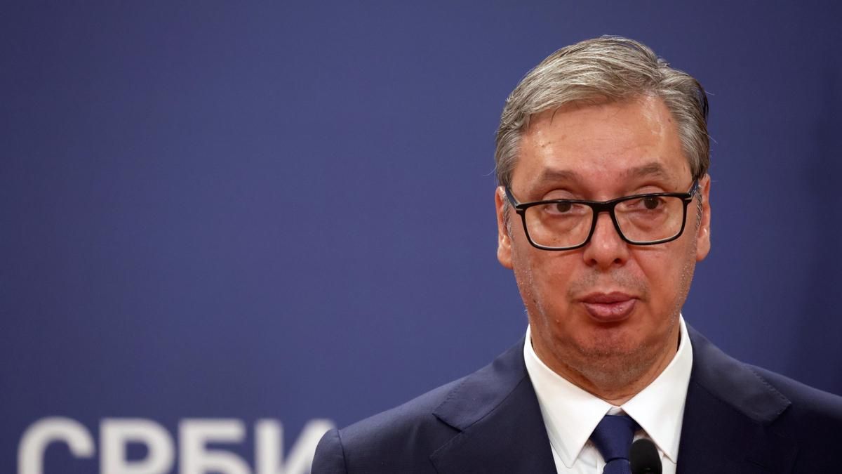 El presidente serbio Aleksandar Vucic en Belgrado. 