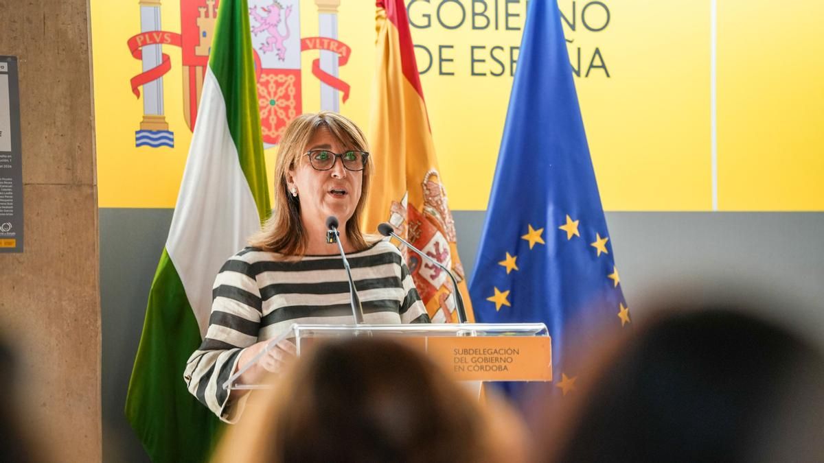 Ana López, en un acto en Córdoba.