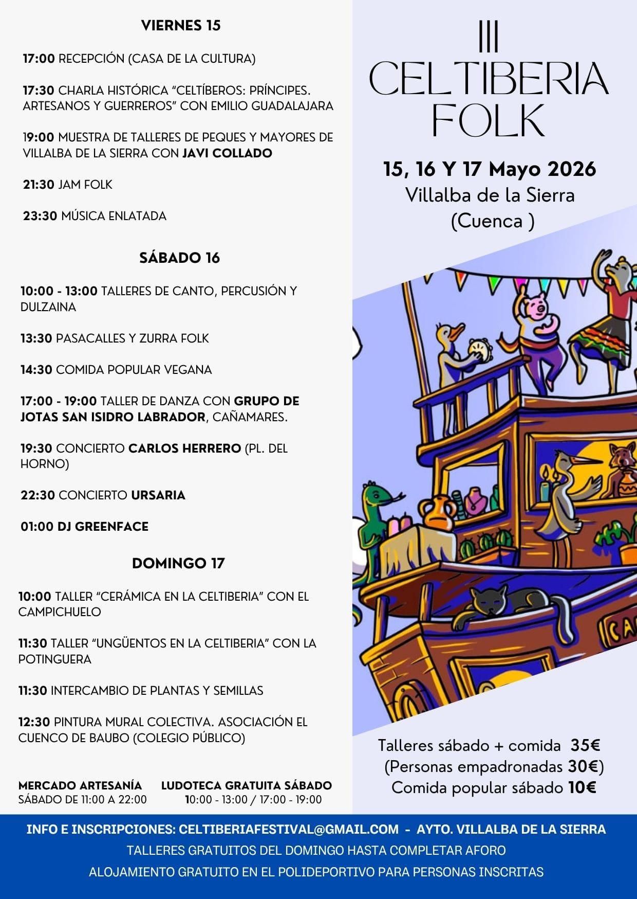 Programa completo de la tercera edición de Celtiberia Folk