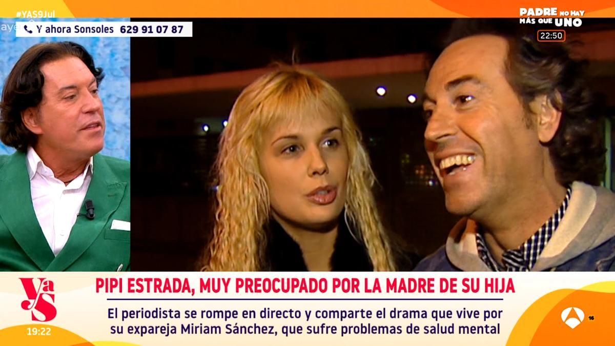Pipi Estrada se sentó con Sonsoles en Antena 3 para hablar de la situación de Miriam Sánchez: "Un día se apagó la luz"